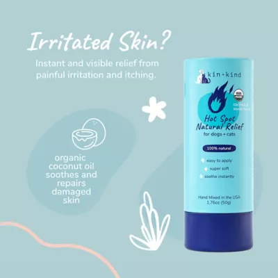 kin + kind Hot Spot Natural Relief Balm Stick For Dogs & Cats- 1.76 Oz - Image 2