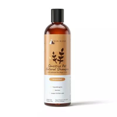 kin + kind Sensitive Skin Natural Shampoo W/ Oatmeal For Cats & Dogs, Hypoallergenic & Unscented - Image 1