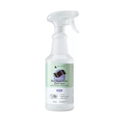 kin + kind Pee/Stain/Odor Destroyer W/ Floral Scented Essential Oils, Fabric & Carpet Spray- 32 Oz - Image 1