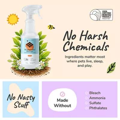 kin + kind Pee/Stain/Odor Destroyer, Multi-Surface Cleaning Spray, Citrus Scent- 32 Oz - Image 7