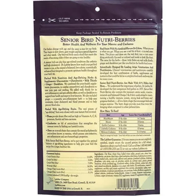 Lafeber's Senior Bird Nutri-Berries Macaw & Cockatoo Food - Image 2