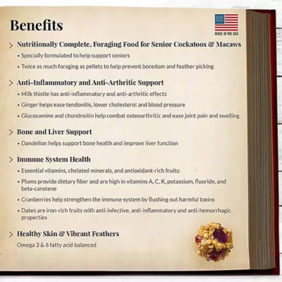 Lafeber's Senior Bird Nutri-Berries Macaw & Cockatoo Food - Image 4