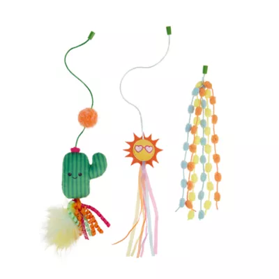 Whisker City® Cactus Teaser Cat Toy 3-Pack - Image 2