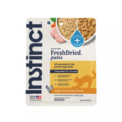 Instinct® Fresh Dried Pates Freeze-Dried Adult Cat Food - Natural, Grain Free, Chicken, 3 OZ - Image 1