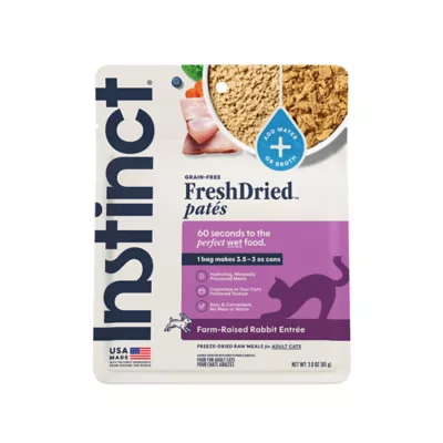 Instinct® Fresh Dried Pates Freeze-Dried Rabbit Adult Cat Food - Image 1