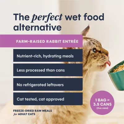 Instinct® Fresh Dried Pates Freeze-Dried Rabbit Adult Cat Food - Image 2