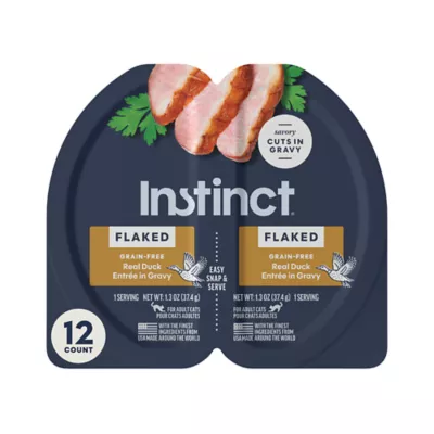 Instinct® Flaked Split Cup Wet Cat Food - in Gravy, Natural, Grain Free, Duck, 2.6 OZ - Image 1
