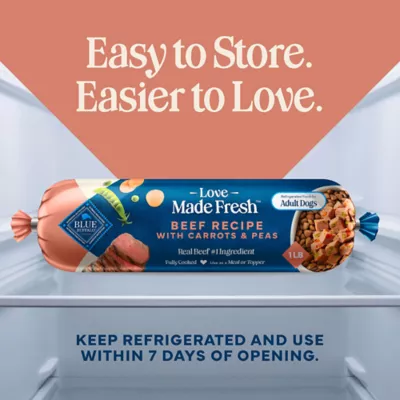 Blue Buffalo Love Made Fresh Adult Fresh Dog Food - Beef Roll - Image 5