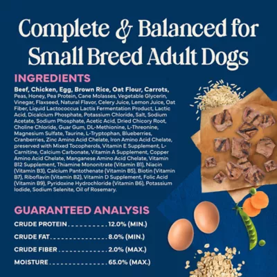 Blue Buffalo Love Made Fresh Small Breed Adult Fresh Dog Food - Beef Roll - Image 7