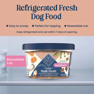 Blue Buffalo Love Made Fresh Small Breed Adult Fresh Dog Food - Beef Stew - Image 9
