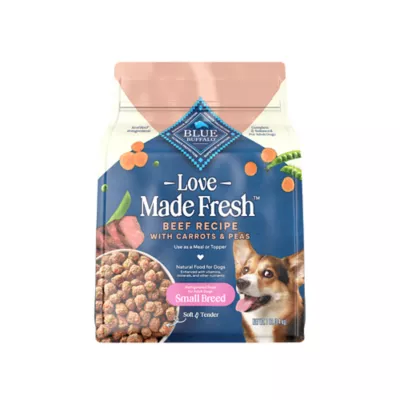 Blue Buffalo Love Made Fresh Small Breed Adult Fresh Dog Food - Beef Cooked Meatball - Image 1