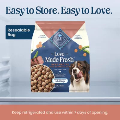 Blue Buffalo Love Made Fresh Adult Fresh Dog Food - Beef Cooked Meatball - Image 5
