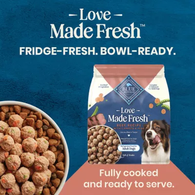 Blue Buffalo Love Made Fresh Adult Fresh Dog Food - Beef Cooked Meatball - Image 9