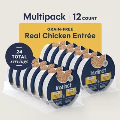 Instinct - Split Cup Wet Cat Food, Pate, Grain-Free Chicken, Multipack, 12 Count - Image 2