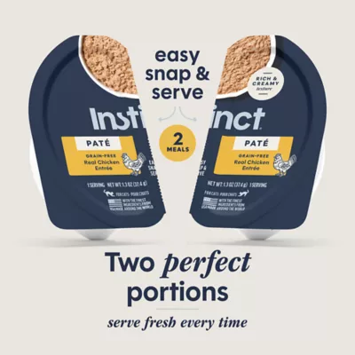 Instinct - Split Cup Wet Cat Food, Pate, Grain-Free Chicken, Multipack, 12 Count - Image 3