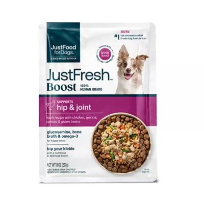 JustFoodForDogs Adult Fresh Dog Food Topper - Joint Support, Chicken & Quinoa - Image 1