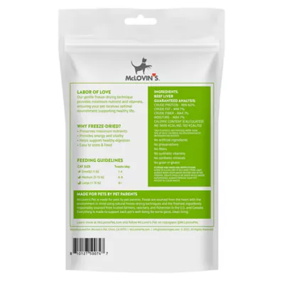 McLovin's Pet® Premium Cat Treats - Freeze-Dried Raw, Beef Liver - Image 2