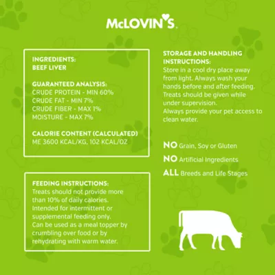 McLovin's Pet® Premium Cat Treats - Freeze-Dried Raw, Beef Liver - Image 3