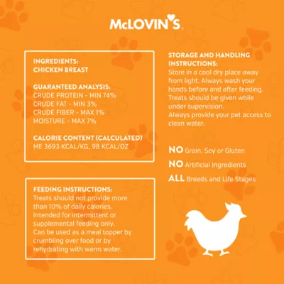 McLovin's Pet® Premium Cat Treats - Freeze-Dried Raw, Chicken Breast - Image 3
