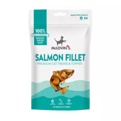 McLovin's Pet® Premium Cat Treats - Freeze-Dried Raw, Salmon Fillet - Image 1