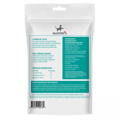 McLovin's Pet® Premium Cat Treats - Freeze-Dried Raw, Salmon Fillet - Image 2