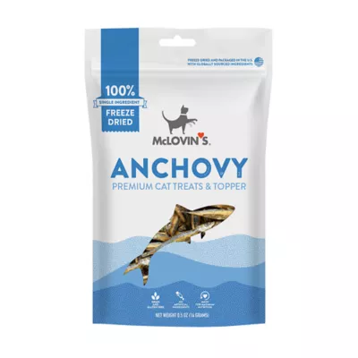 McLovin's Pet® Premium Cat Treats - Freeze-Dried Raw, Anchovy - Image 1