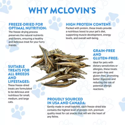 McLovin's Pet® Premium Cat Treats - Freeze-Dried Raw, Anchovy - Image 5