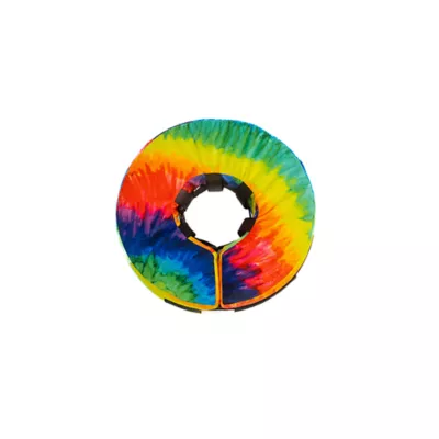 Comfurt Collar Dog & Cat Pet Recovery Collar, Stuffed Comfortable E-Collar, Tie Dye, Multiple Sizes - Image 1