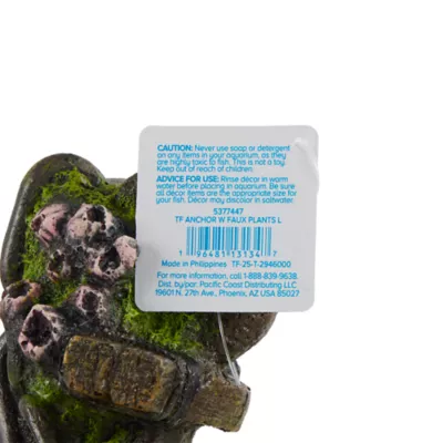 Top Fin® Anchor & Faux Plants Aquarium Ornament - Image 5