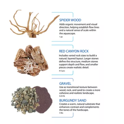 Cascade® Aquascaping Rock and Wood Kit Aquarium Decor - Image 2