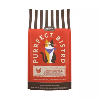 Merrick Purrfect Bistro Adult Cat Dry Food - Grain Free, Savory Chicken & Sweet Potato - Image 1