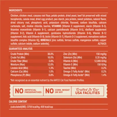 Merrick Purrfect Bistro Adult Cat Dry Food - Grain Free, Savory Chicken & Sweet Potato - Image 4