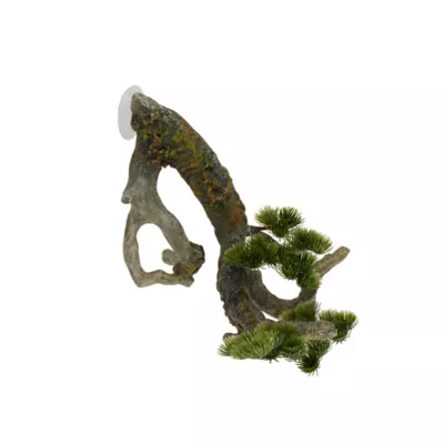 Top Fin® Suction Zen Branch With Greenery Aquarium Ornament - Image 1
