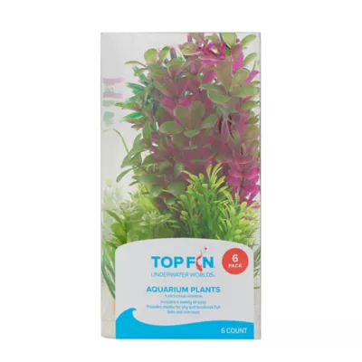 Top Fin® Artificial Aqaurium Plant Variety Pack - 6 Count - Image 2