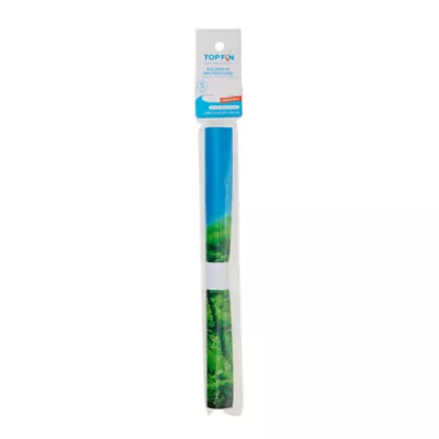 Top Fin® Lush Sea Moss & Aqua Ombré Reversible Aquarium Background - Image 3