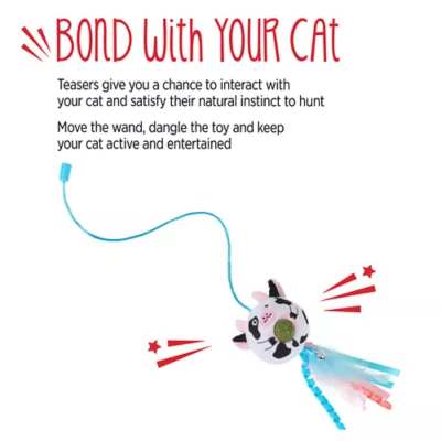 Whisker City® Cow Cat Toys With Attachment  (Teaser Wand Sold Separately) - Image 5