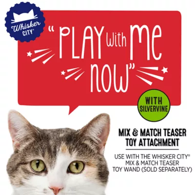 Whisker City® Silvervine Fish Cat Toy Attachment  (Teaser Wand Sold Separately) - Image 2