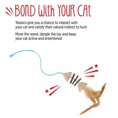 Whisker City® Silvervine Fish Cat Toy Attachment  (Teaser Wand Sold Separately) - Image 5
