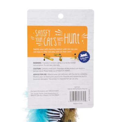 Whisker City® Printed Mouse Attachment Cat Toys 3-Pack  (Teaser Wand Sold Separately) - Image 7