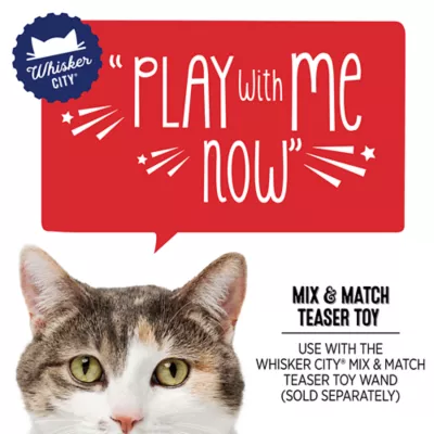 Whisker City® Teaser With Ribbons and Feathers Cat Toys - Image 2
