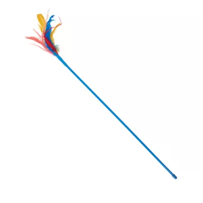 Whisker City® Teaser With Feathers Cat Toys - Image 1