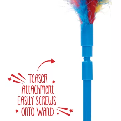 Whisker City® Teaser With Feathers Cat Toys - Image 4