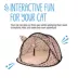 Whisker City® Leopard Print Tent Cat Tent image thumbnail 4