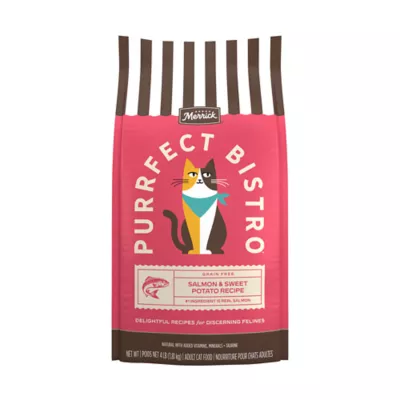 Merrick Purrfect Bistro Adult Cat Dry Food - Grain Free, Salmon & Sweet Potato - Image 1