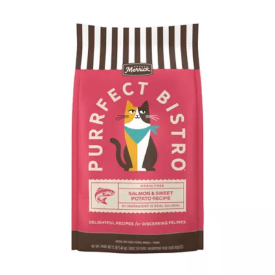 Merrick Purrfect Bistro Adult Cat Dry Food - Grain Free, Salmon & Sweet Potato - Image 1