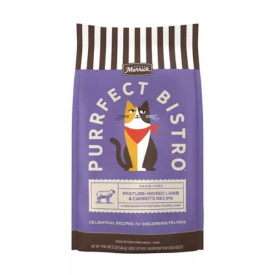 Merrick Purrfect Bistro Adult Cat Dry Food - Grain Free, Pasture Raised Lamb & Carrots Recipe - Image 1