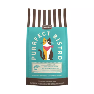 Merrick Purrect Bistro Adult Cat Dry Food - Grain Free, Wild Caught Ocean Whitefish & Spinach Recipe - Image 1