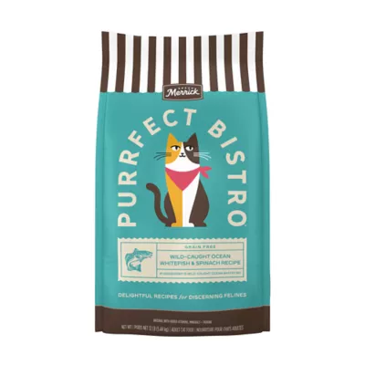 Merrick Purrect Bistro Adult Cat Dry Food - Grain Free, Wild Caught Ocean Whitefish & Spinach Recipe - Image 1