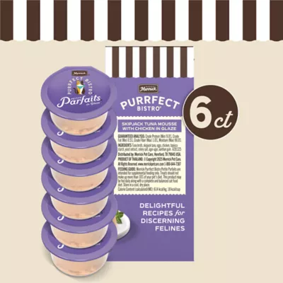 Merrick Purrfect Bistro Petite Parfaits Adult Cat Food Toppers - In Glaze, 6 Ct, 6.3 Oz - Image 2