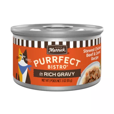 Merrick Purrfect Bistro Adult Cat Wet Food - In Rich Gravy, 3 Oz - Image 1